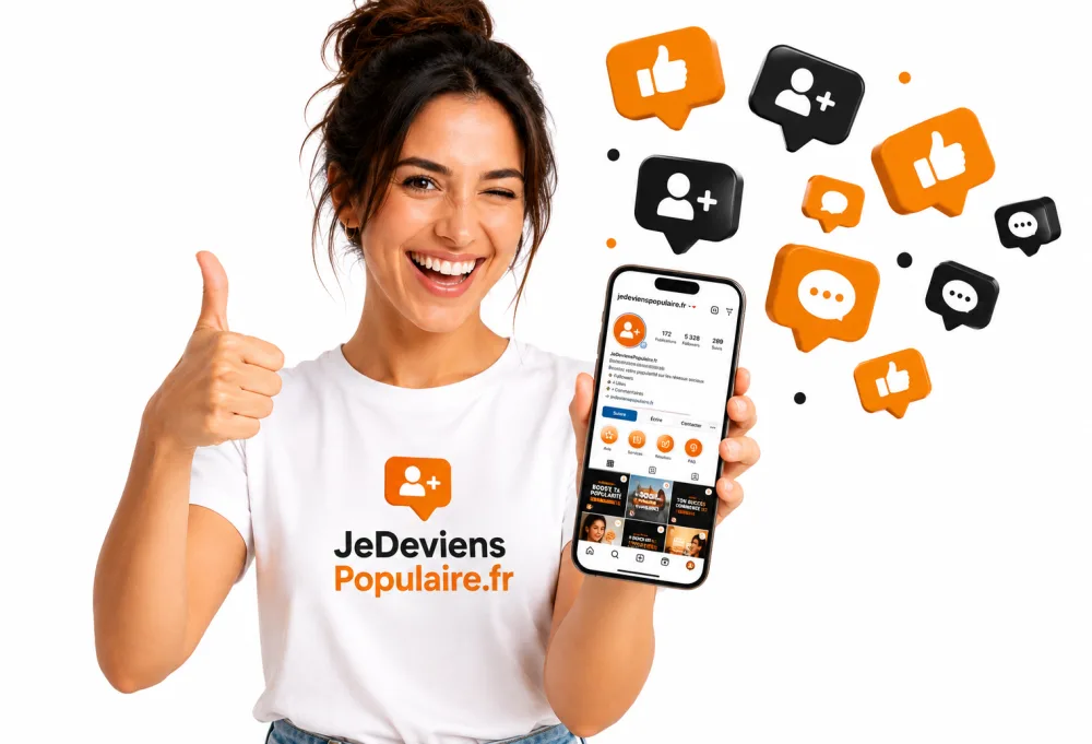 Acheter des Reposts Instagram Français : cliente de JeDeviensPopulaire.fr ravie de la croissance de son compte Instagram