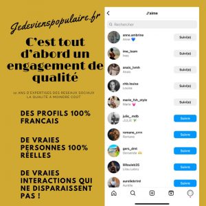 acheter des likes instagram français de qualité