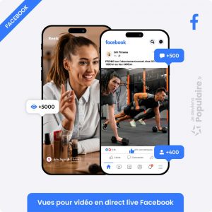 Acheter vues live Facebook spectateurs concurrents en direct