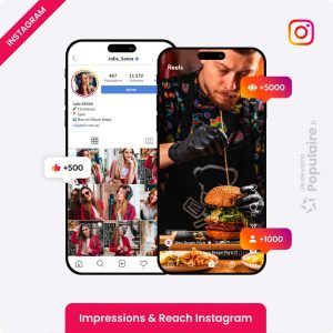 Acheter impressions Instagram portée organique boost algorithme