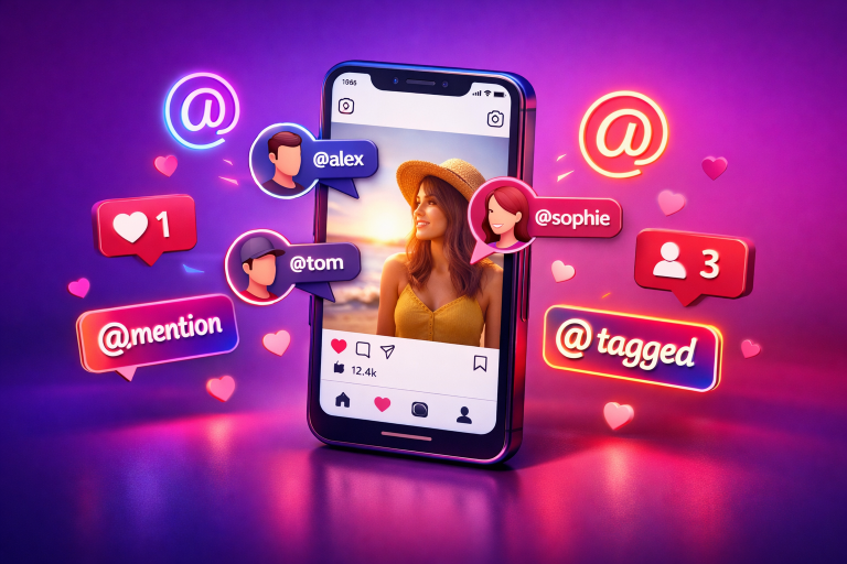 taguer sur Instagram