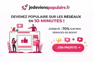 Plus de followers, likes et vues pour vos réseaux sociaux. jedevienspopulaire.fr