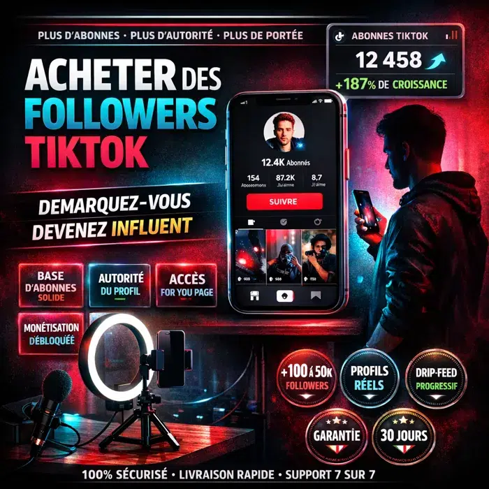 Followers TikTok réels drip-feed Acheter des followers TikTok pour booster la For You Page