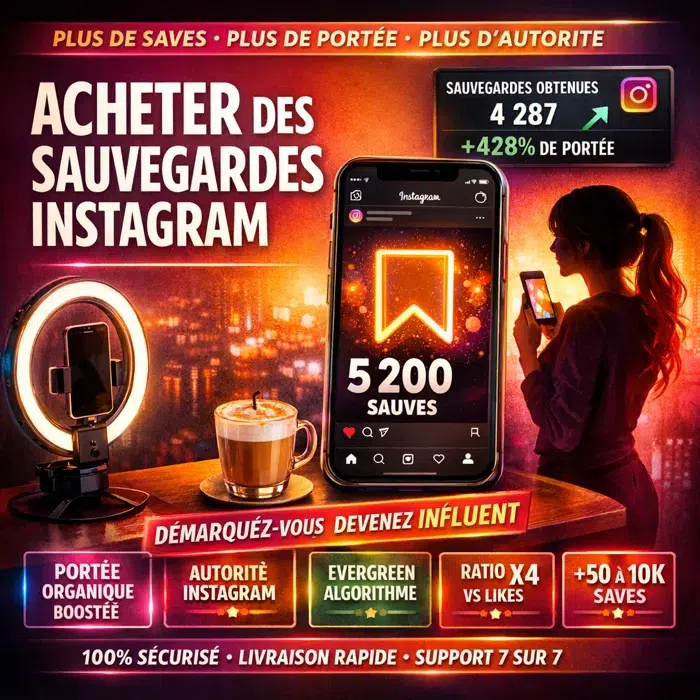 Sauvegardes Instagram réelles drip-feed Acheter des sauvegardes Instagram pour booster portée organique