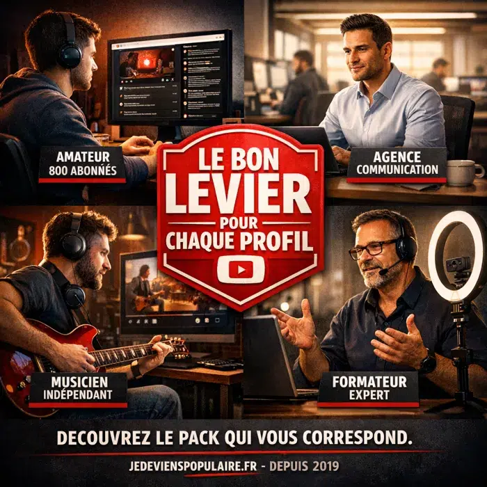 4 profils créateurs qui exploitent ce levier commentaires YouTube Acheter des commentaires YouTube profils créateurs cibles