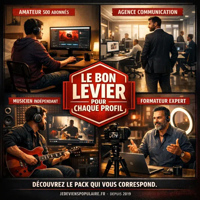 4 profils créateurs qui exploitent ce levier likes YouTube Acheter des likes YouTube profils créateurs cibles