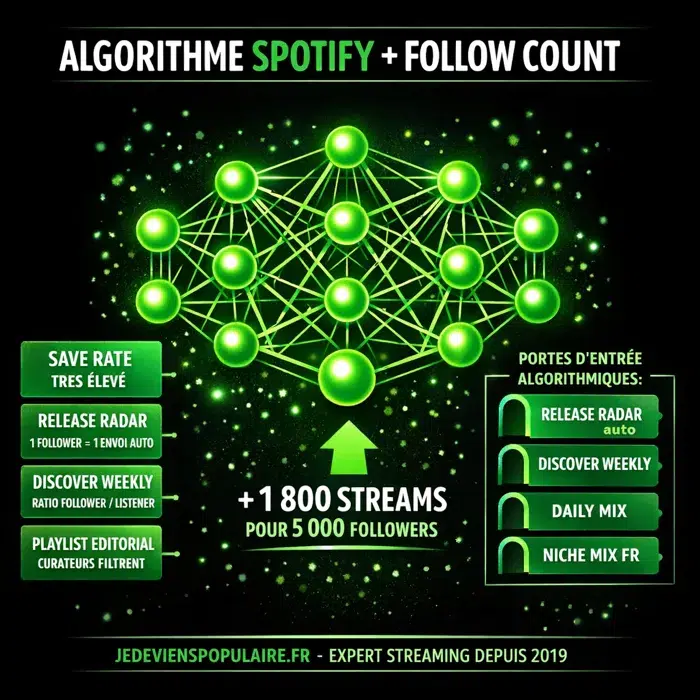 Release Radar Discover Weekly follow count Spotify
