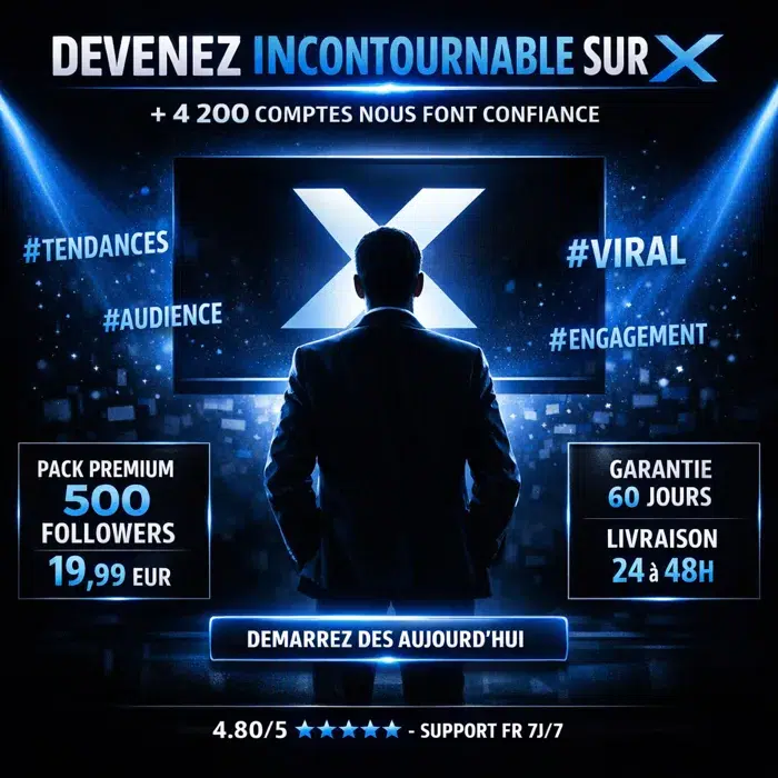 Lancer campagne followers Twitter X pack Premium 19,99 euros Profil Twitter X professionnel pack Premium