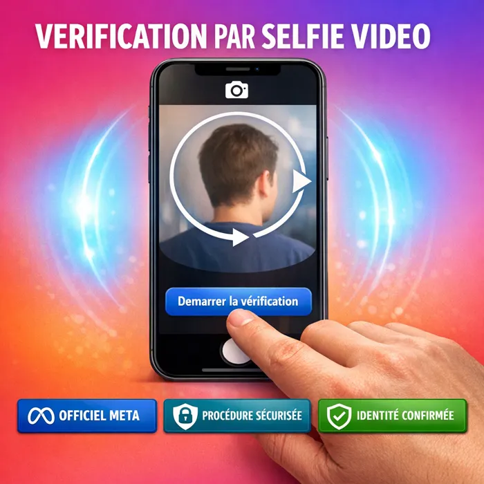 Procédure officielle selfie vidéo Instagram pour récupération de compte Vérification par selfie vidéo Instagram récupération de compte piraté