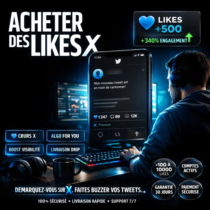 Acheter des likes X boost algorithme Acheter des likes Twitter (X) impact algorithme For You