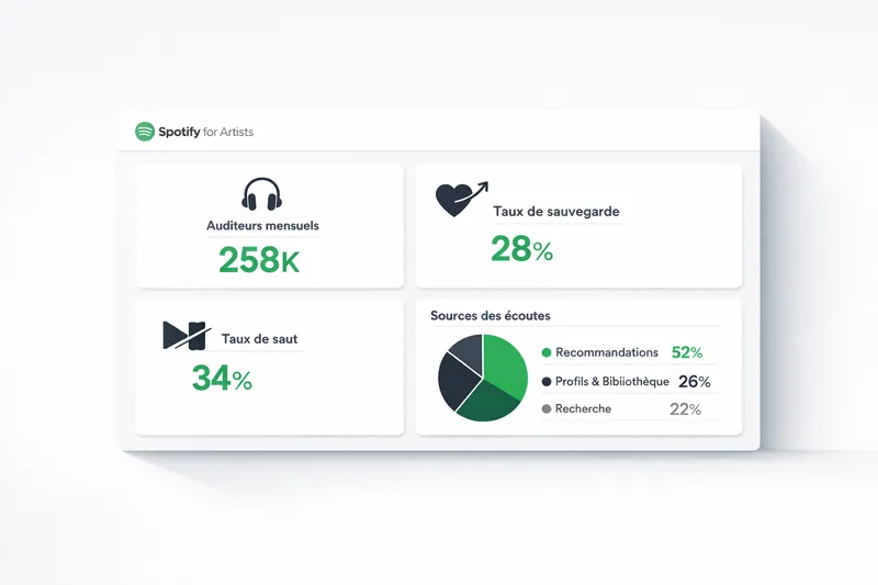 statistiques Spotify for Artists streams statistiques Spotify for Artists streams