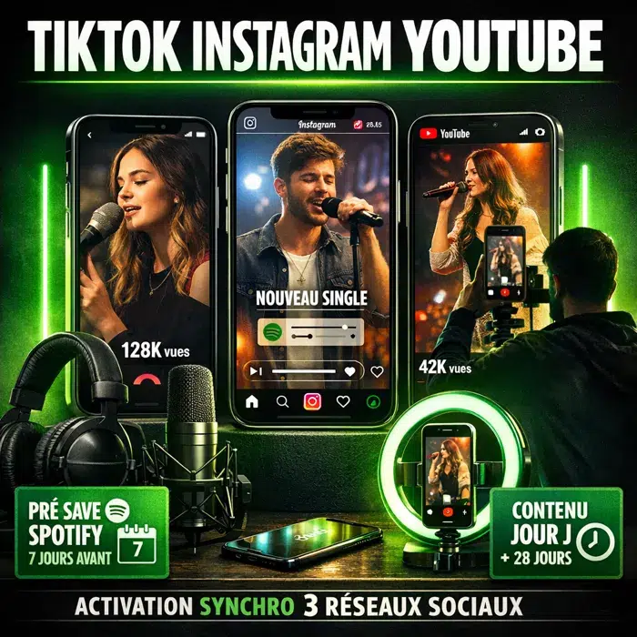 TikTok Instagram YouTube promotion musicale Promotion musicale TikTok Instagram YouTube artiste indépendant