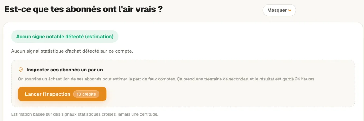 Est-ce bien d’acheter des followers Instagram ? 1 Carte JDP Experience « vrais ou faux abonnés » sur notre compte Instagram : aucun signe notable relevé, en estimation
